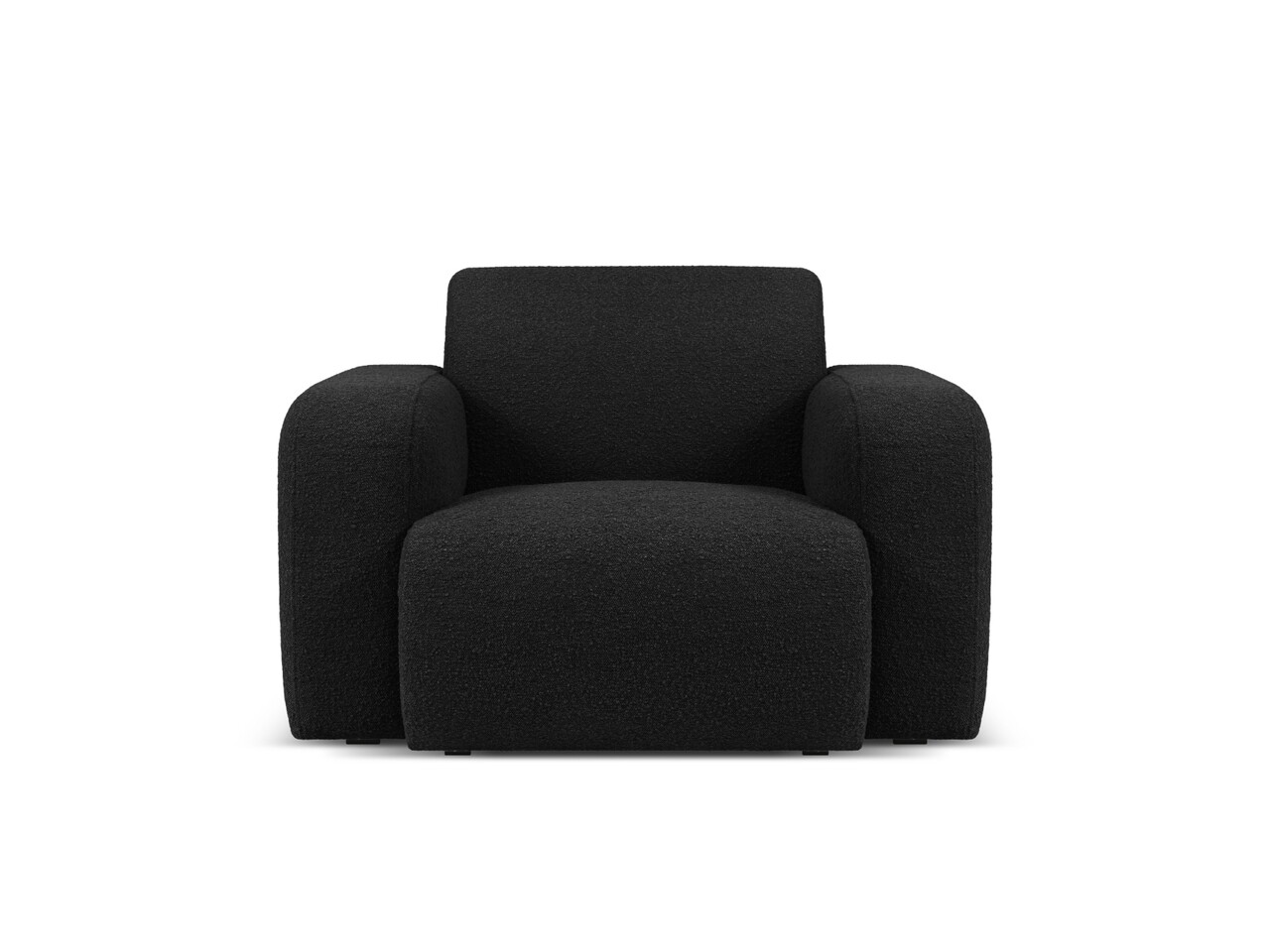 Fotoliu, Molino-101, Micadoni Home, 105x95x72 cm, tesatura boucle, negru - imagine 7